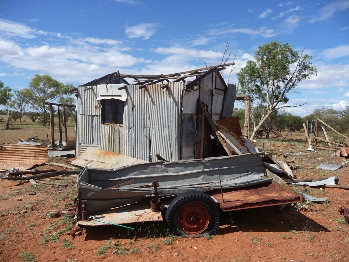 Remnants of remote outback living in Australia's interior