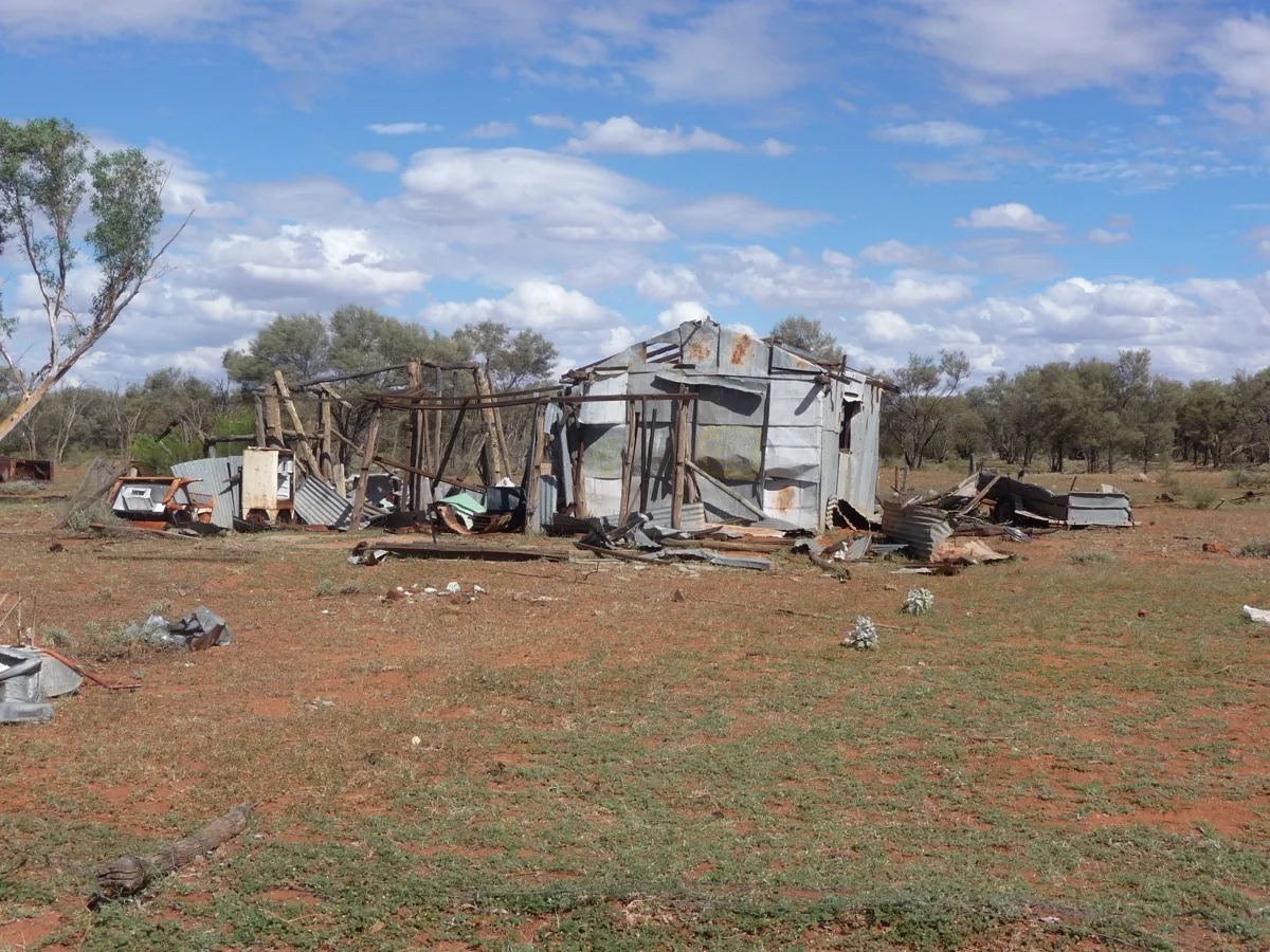 Abandoned homestead succumbs to outback elements