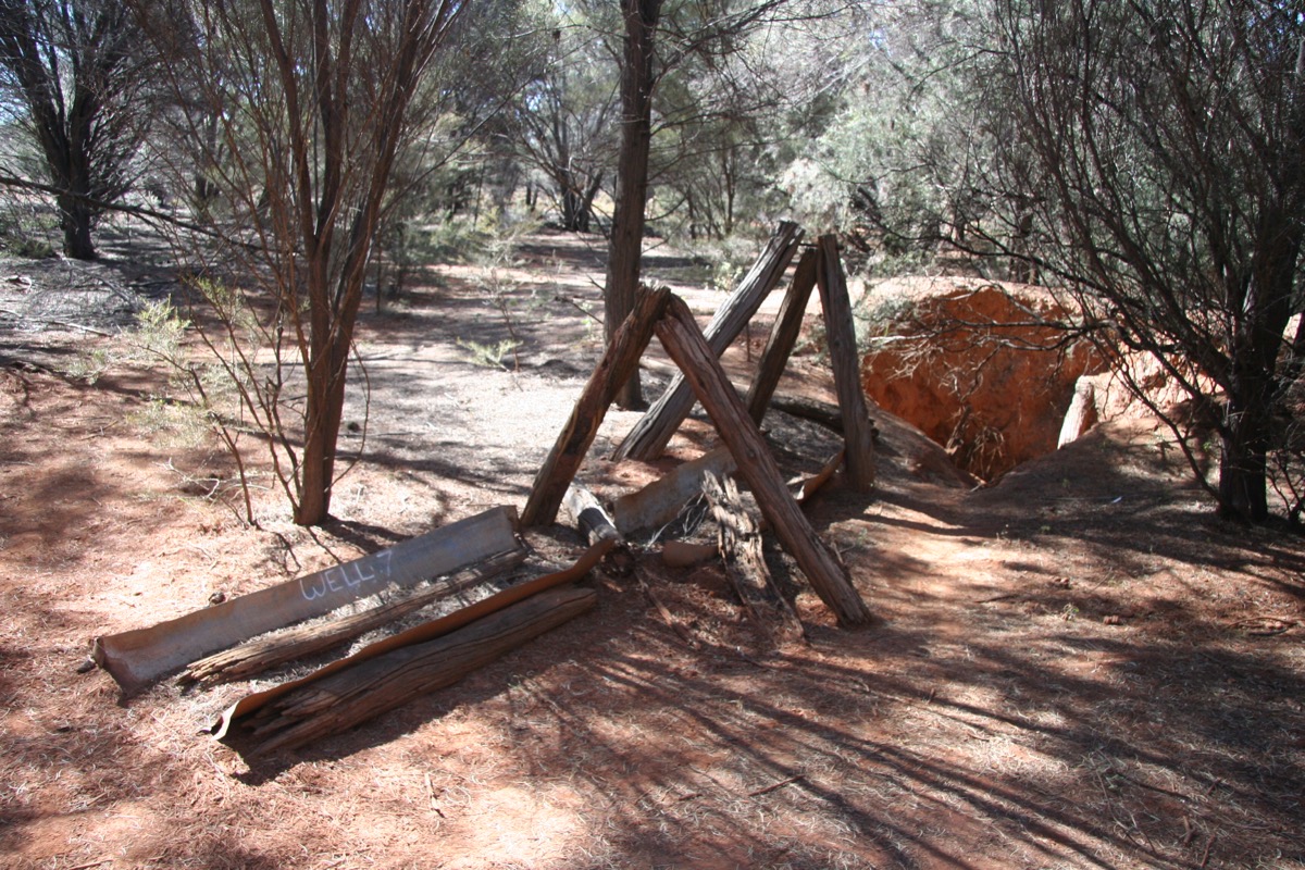 Rustic welcome to a secluded outback bush camp