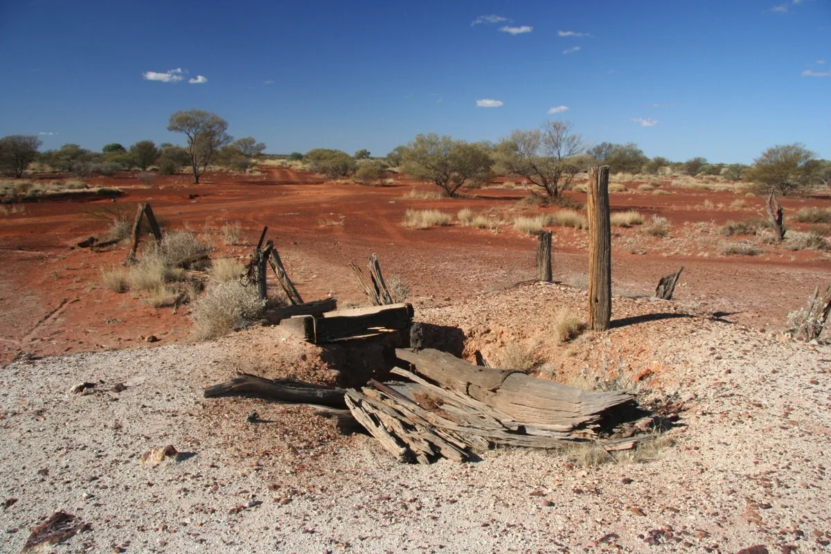 Remnants of pioneer life in Australia's red center