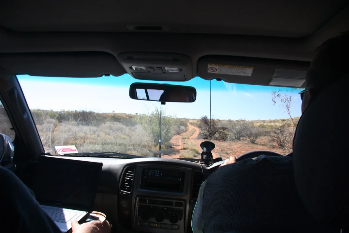 Following the red dirt road through Australia's remote outback