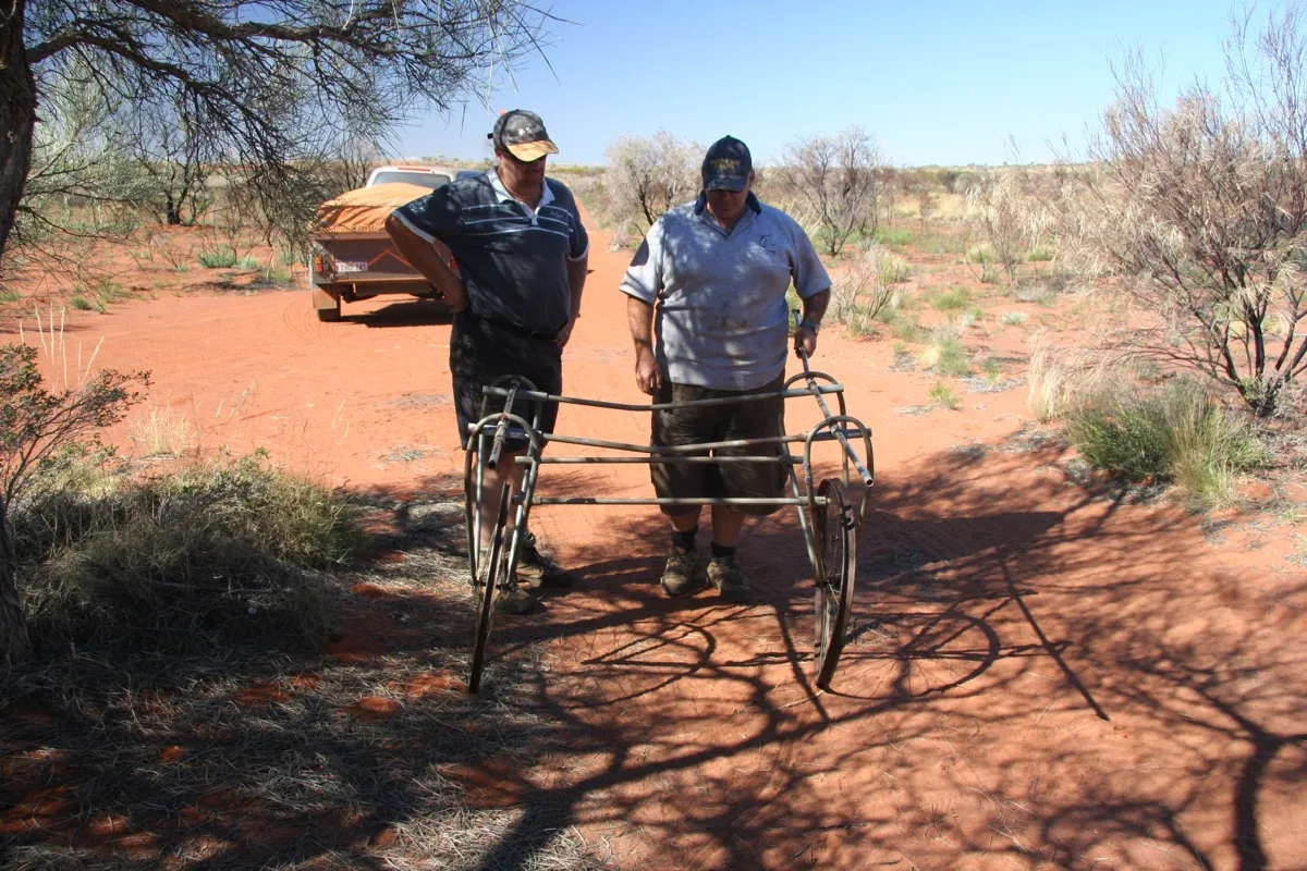 Meeting friendly locals on the remote outback roads