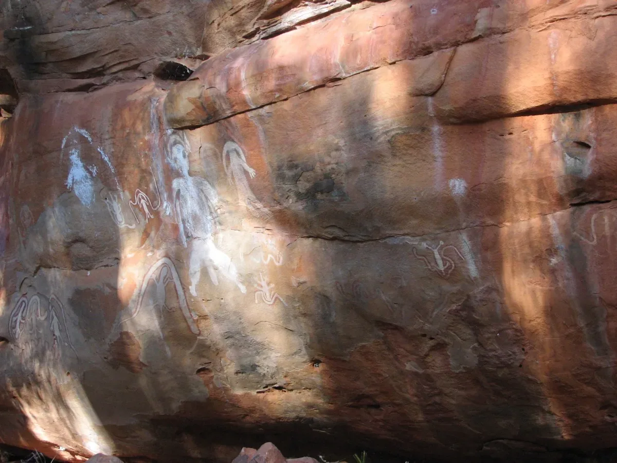 Expansive rock art gallery showcasing Aboriginal cultural stories