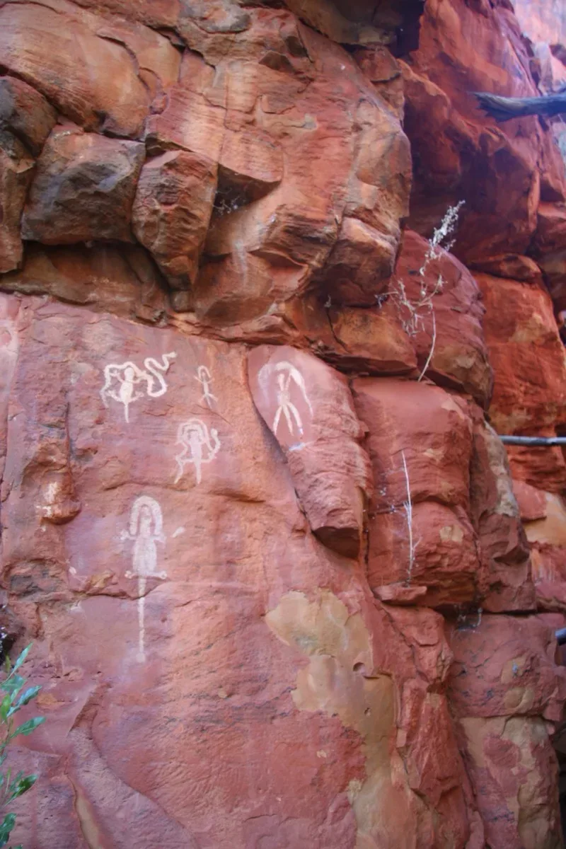 Ancient stories painted on stone walls