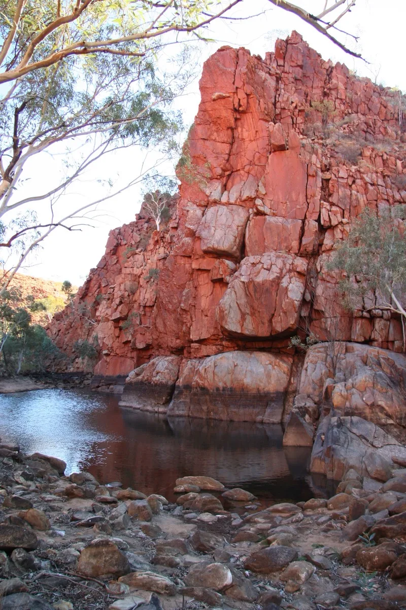 Ancient gorge walls frame this perfect swimming hole