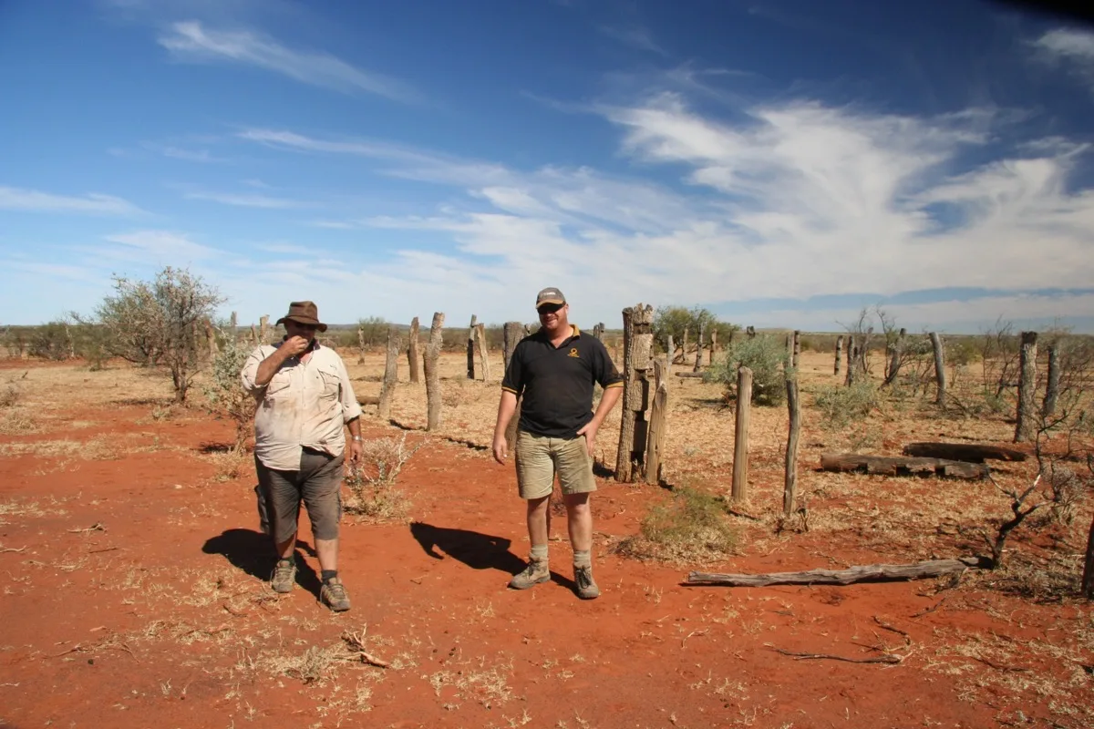 Discovering outback history among the red earth and ancient posts