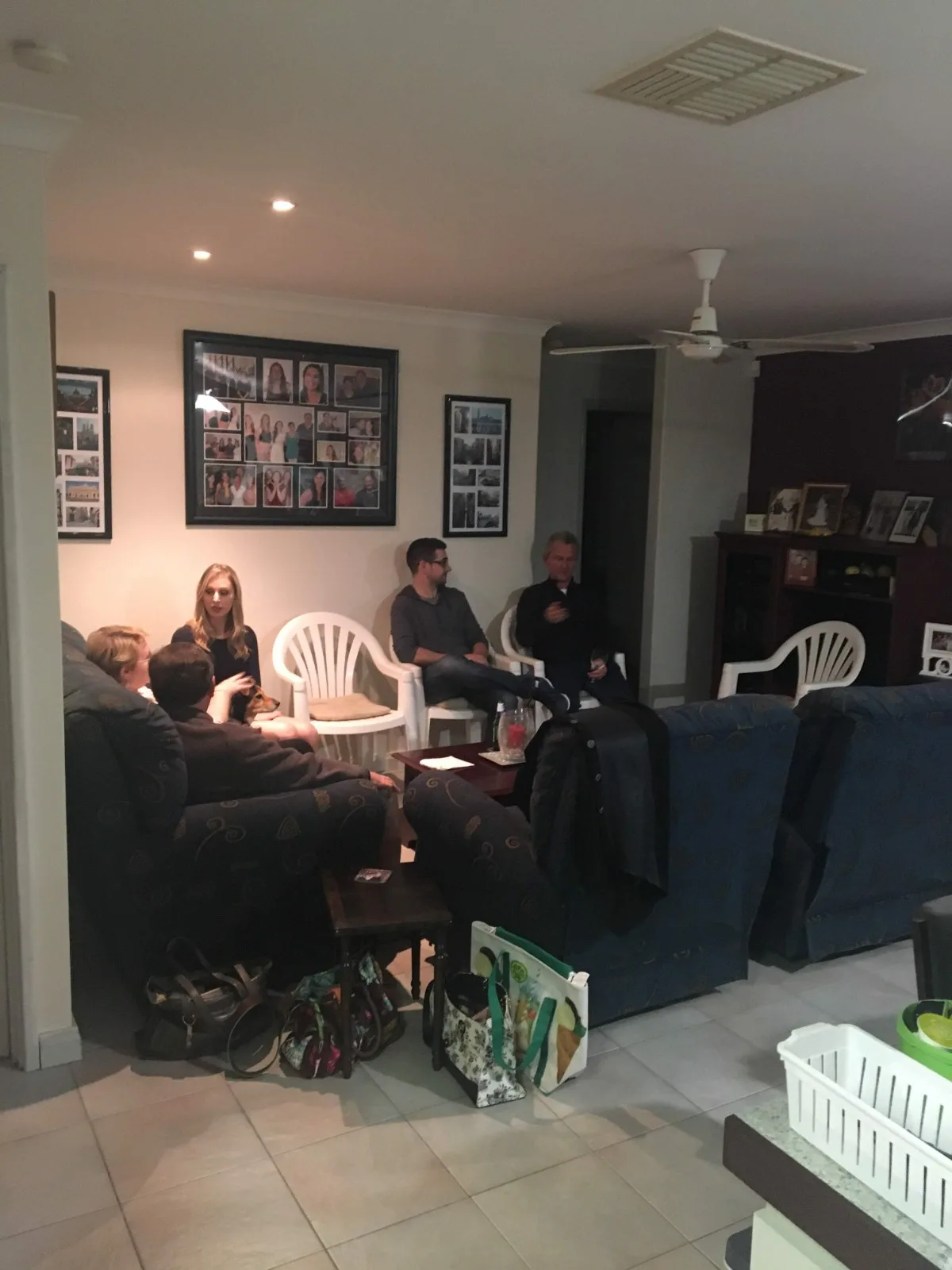 Evening conversations in our Armadale home base