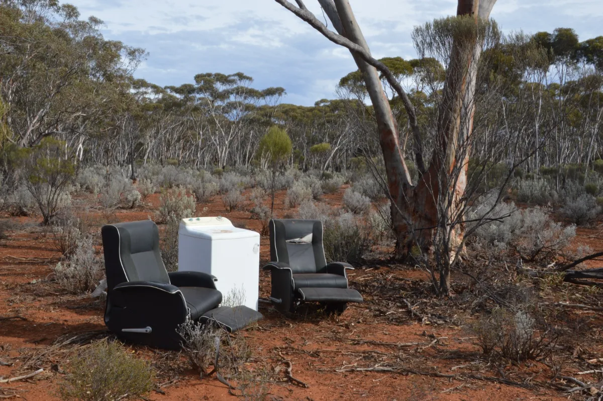 Living room meets outback in this roadside curiosity