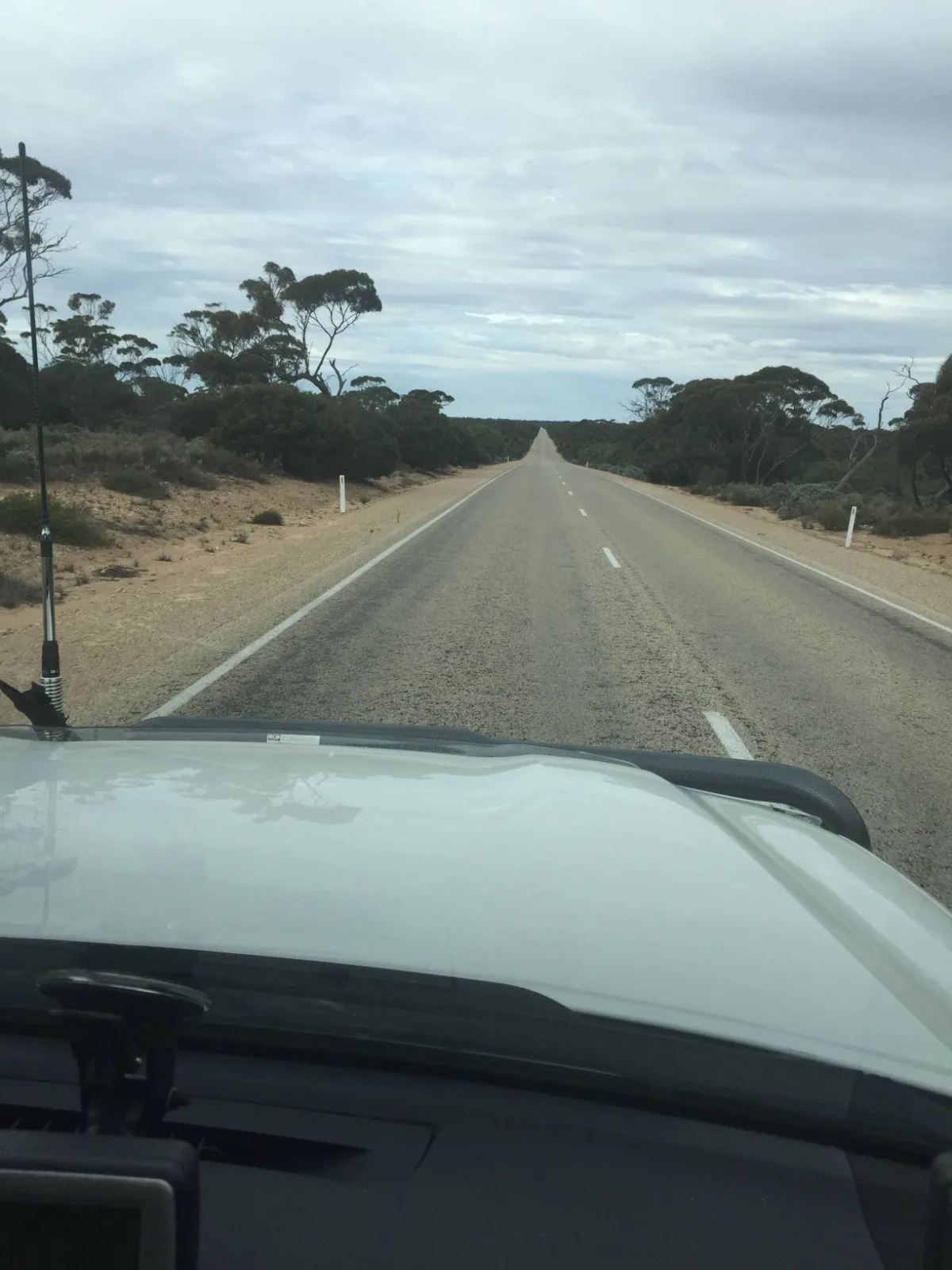 The endless road ahead through South Australia's remote outback