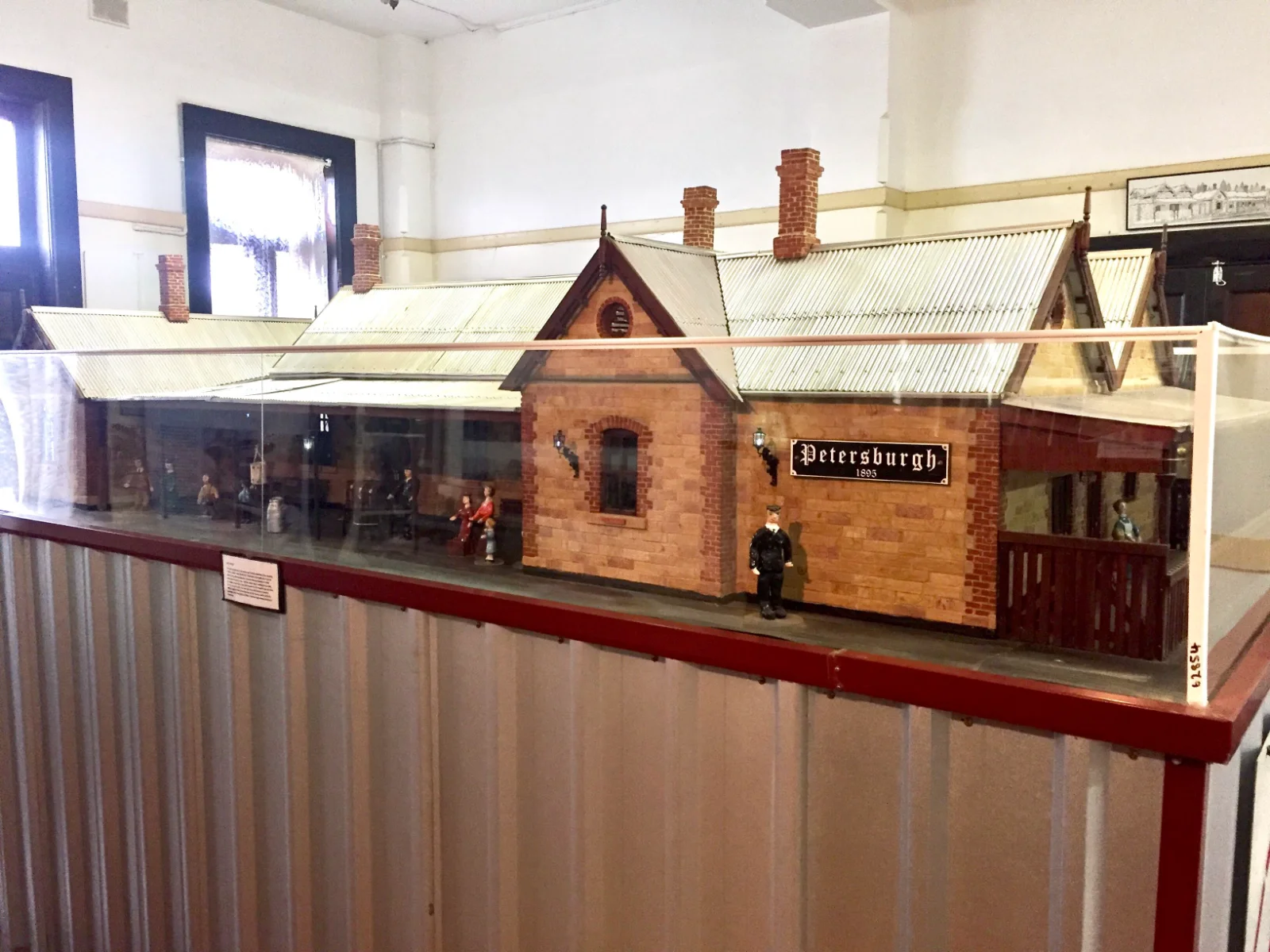 Petersburgh 1893 station model showcasing colonial railway architecture