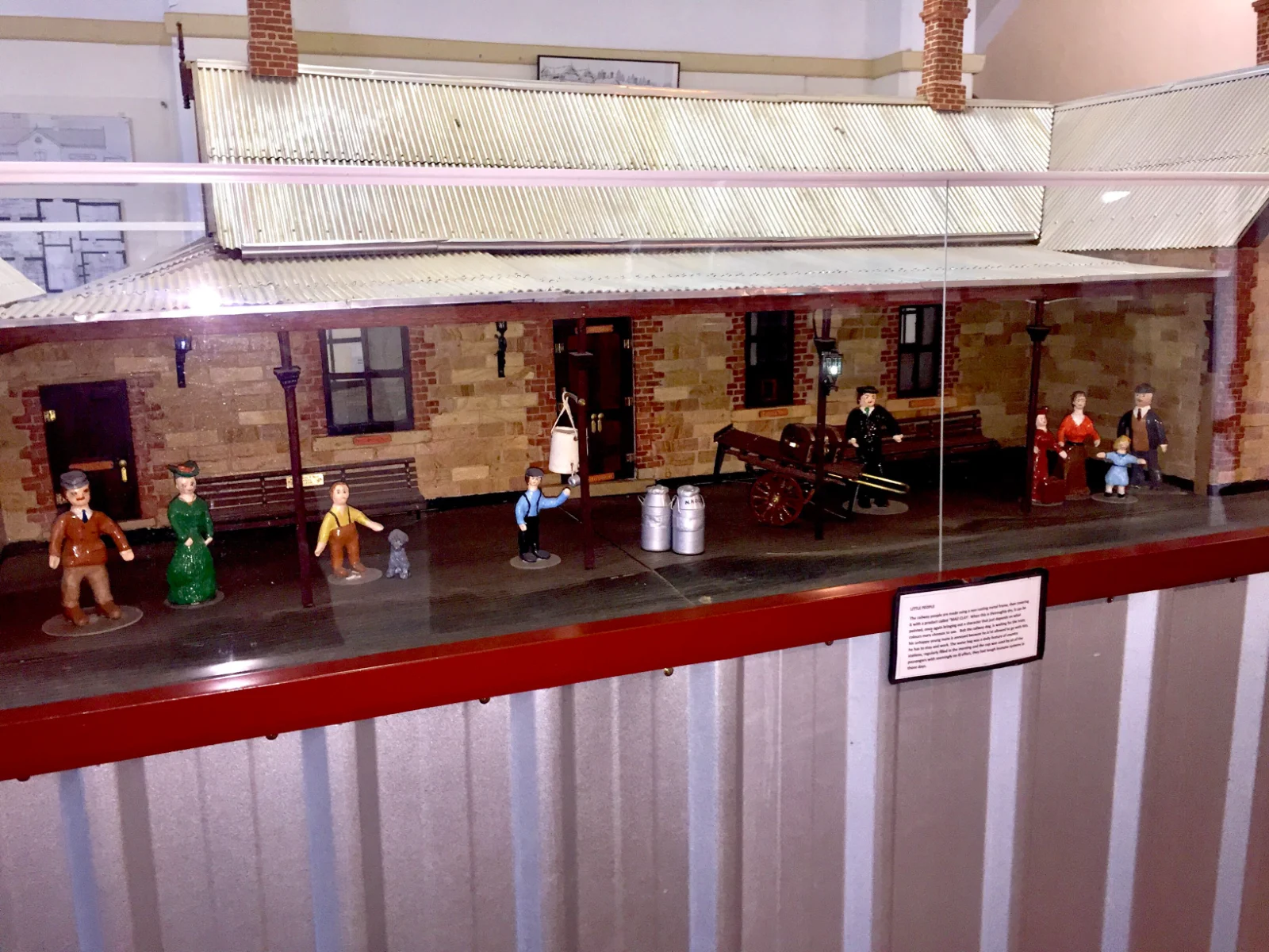 Step back in time with this charming railway station diorama