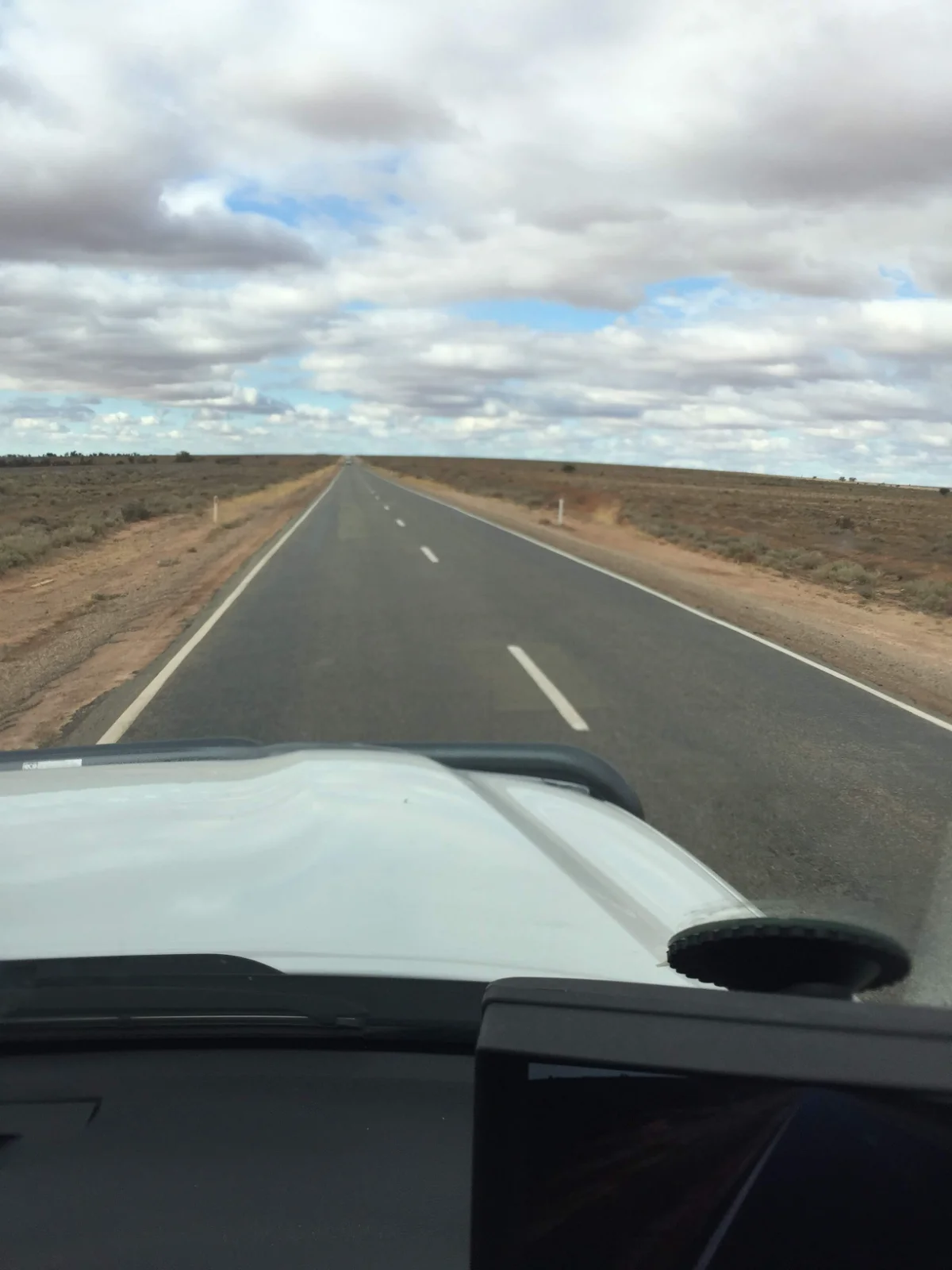 The endless road ahead through Australia's outback wilderness