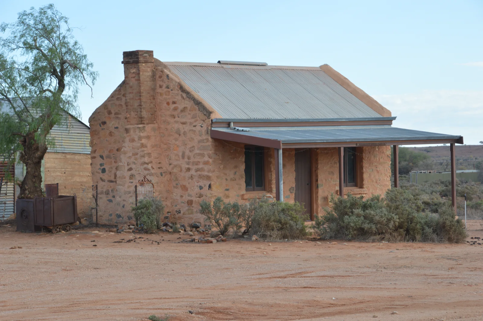 Historic stone cottage showcasing classic Australian outback architecture