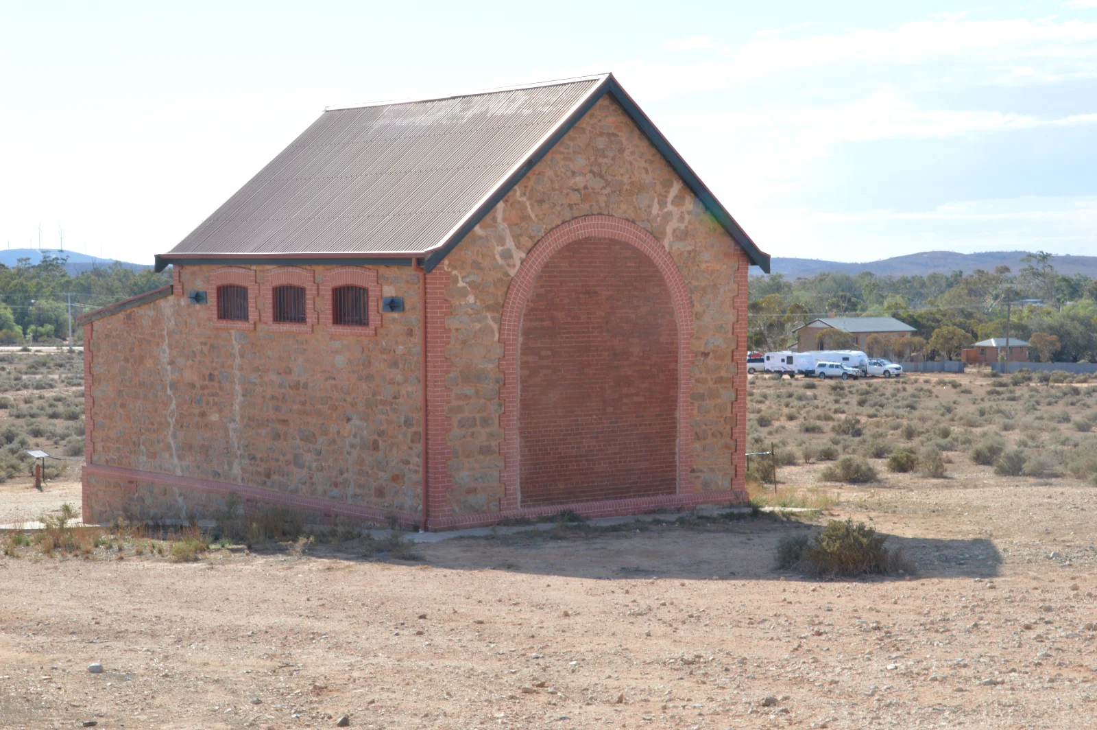Stone heritage building welcomes modern caravan travelers to Silverton