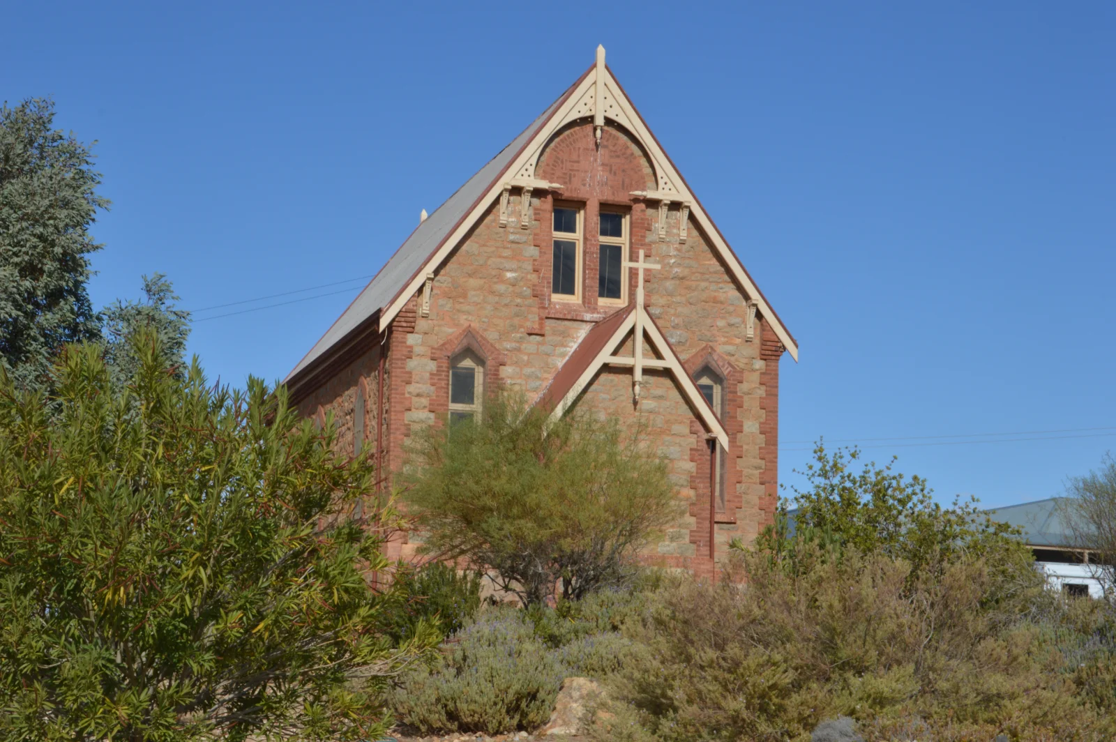 Historic church architecture in the Australian outback