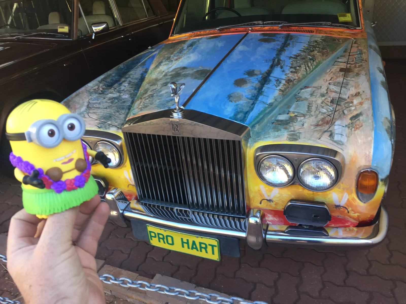 Pro Hart's hand-painted Rolls-Royce at Broken Hill gallery
