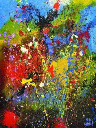 Pro Hart's explosive abstract art at Broken Hill Gallery
