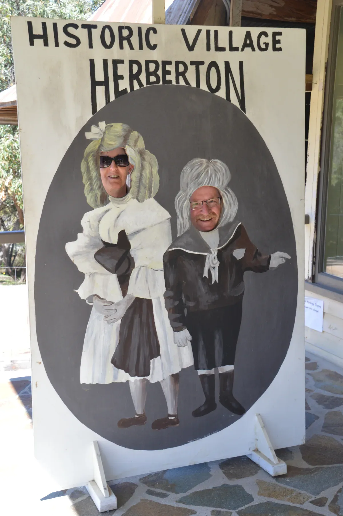 Embracing the spirit of the village with a bit of playful historical dress-up.