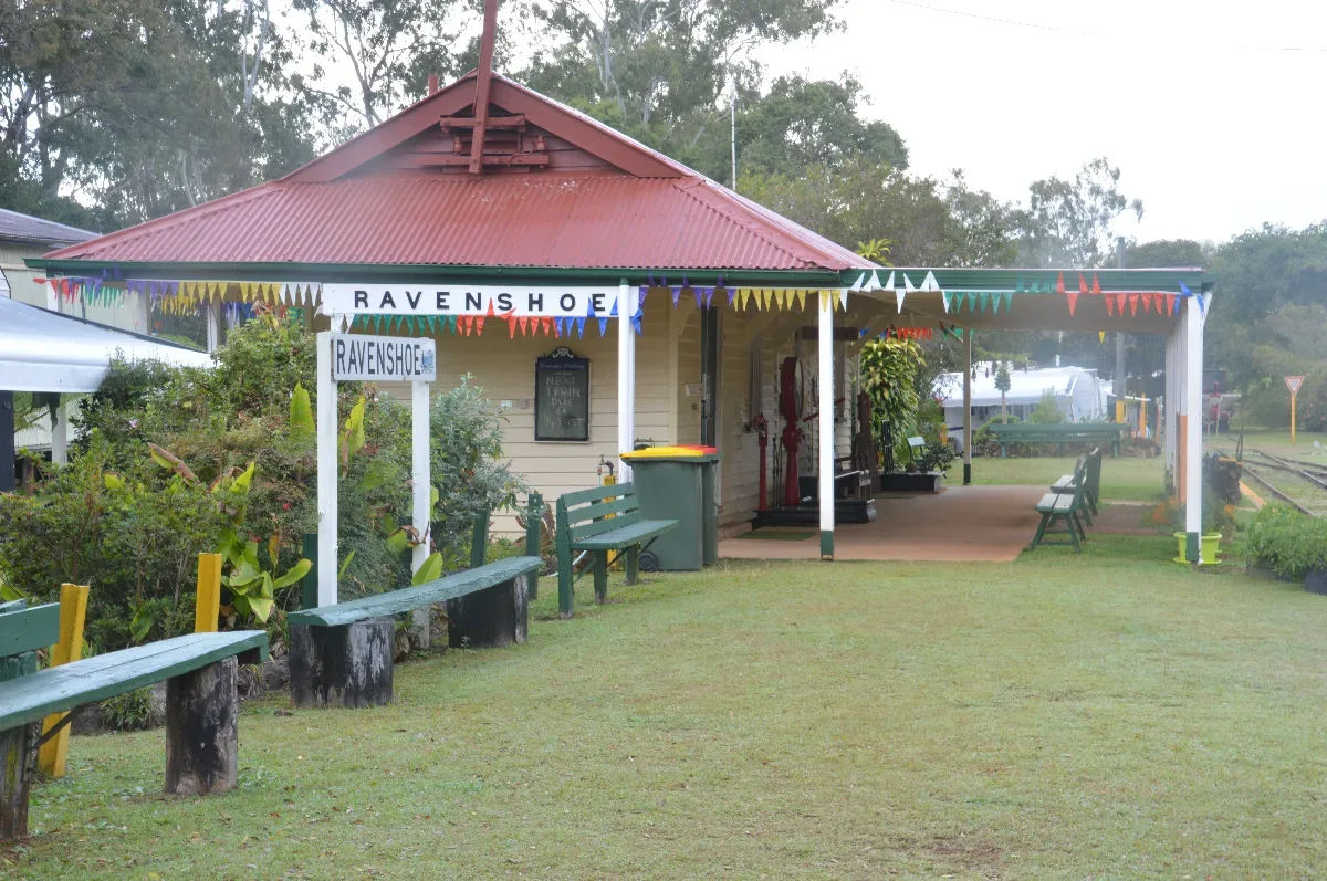 The Ravenshoe Railway station; a preserved relic of a bygone era.