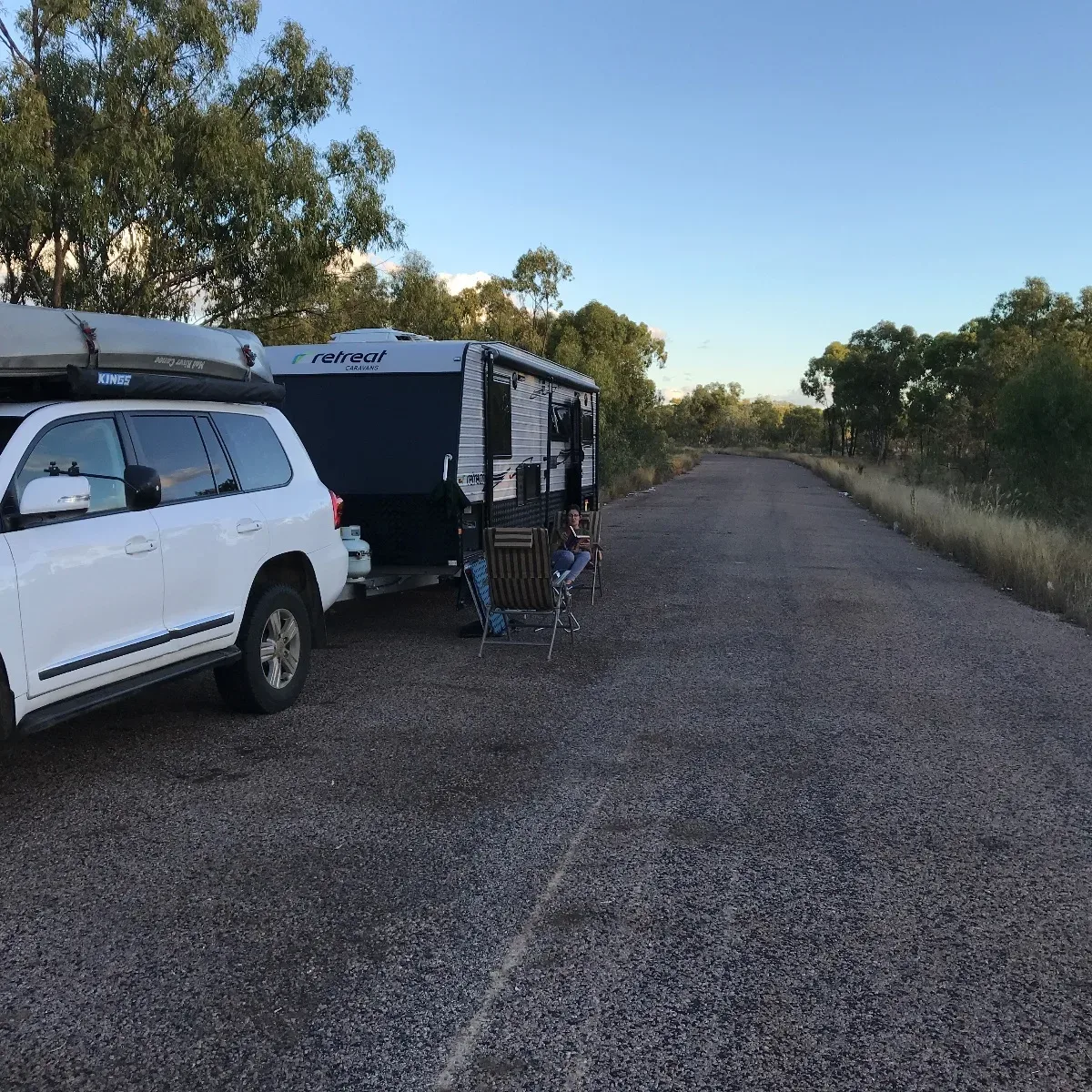 Our temporary home for the night at a rather quiet outback truck stop. Sometimes the simplest stops offer the most unexpected serenity.