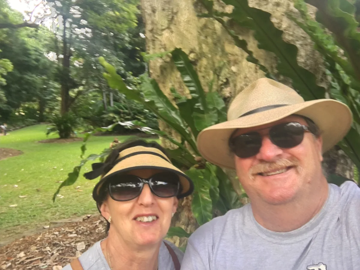 A quick selfie amidst the foliage.