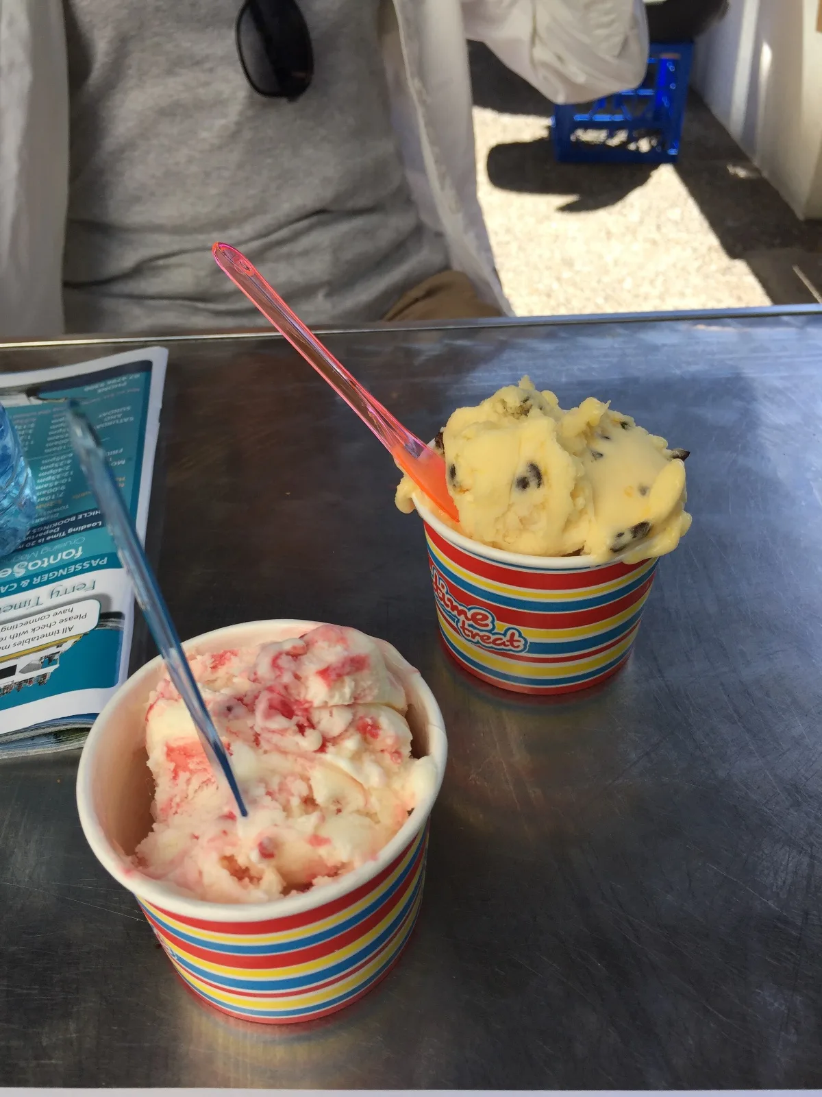 A cooling treat on a hot day: ice cream is a must!