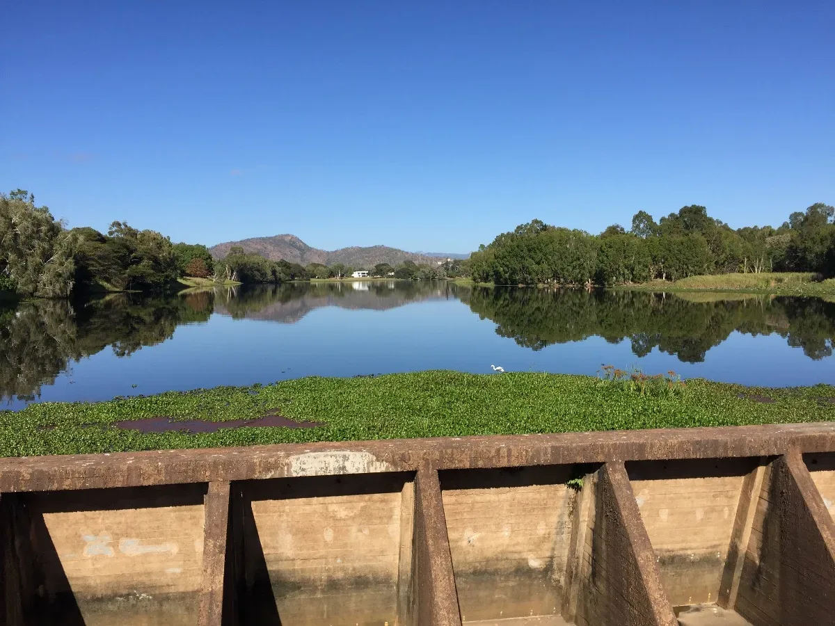 The still waters outside Townsville offered a perfect mirror image of the surrounding landscape.