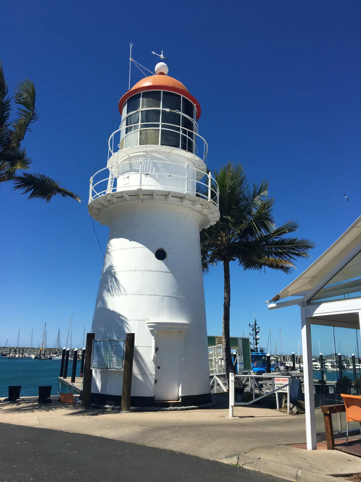 The historic lighthouse at Slade Point, a beacon on the Queensland coast.