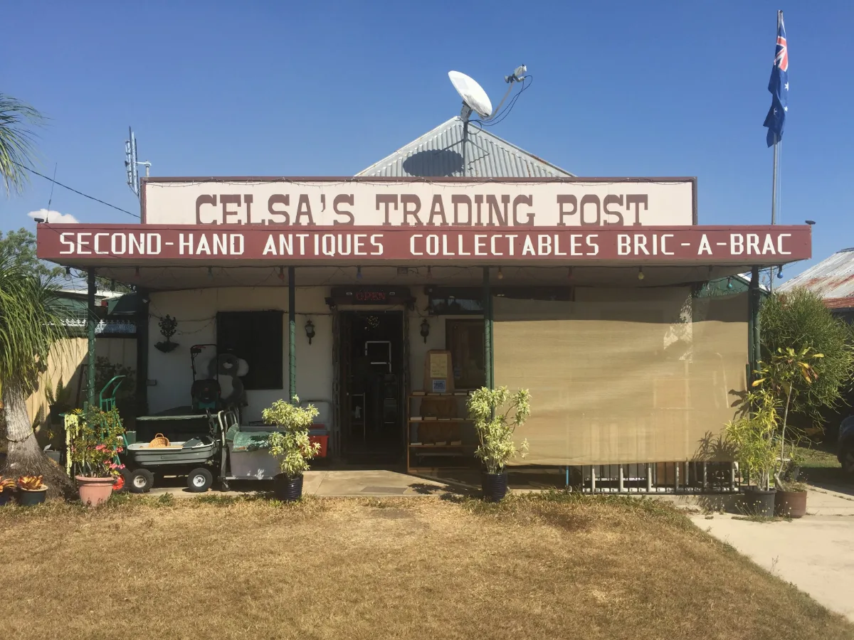 Celesta's Trading Post, a Gargett institution, is crammed full of intriguing finds for the discerning collector of oddities.