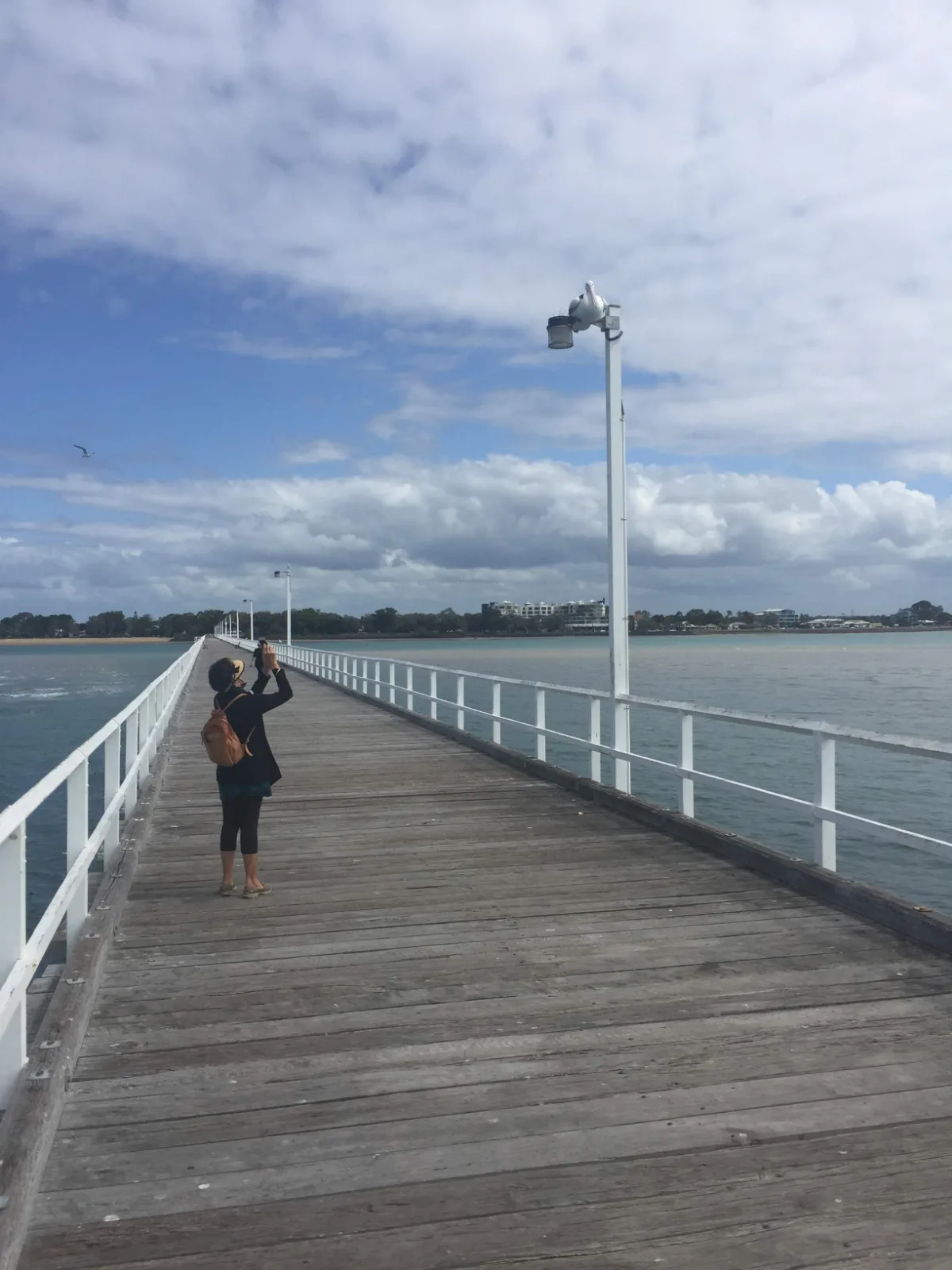 Lisa captures the vastness of Hervey Bay from the Urangan pier.