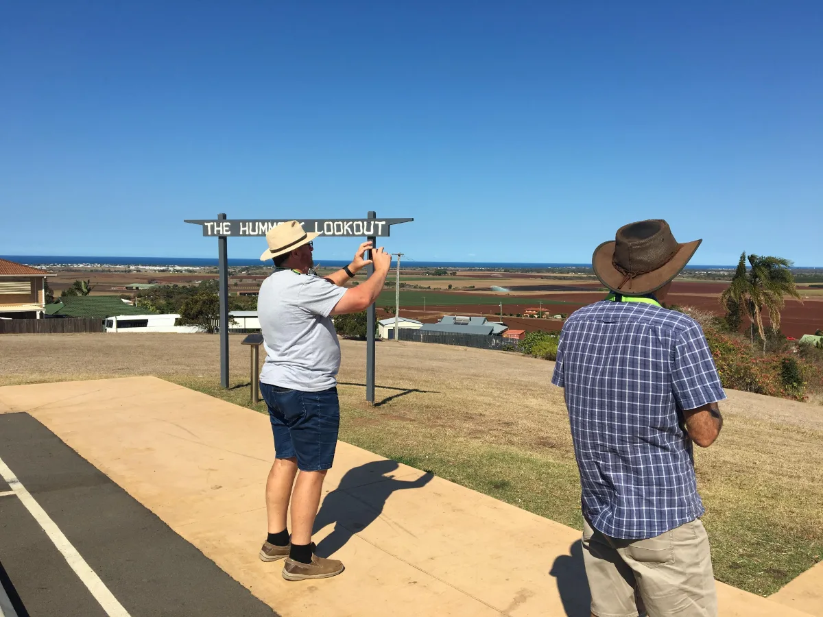 Capturing the moment at The Hummock Lookout.