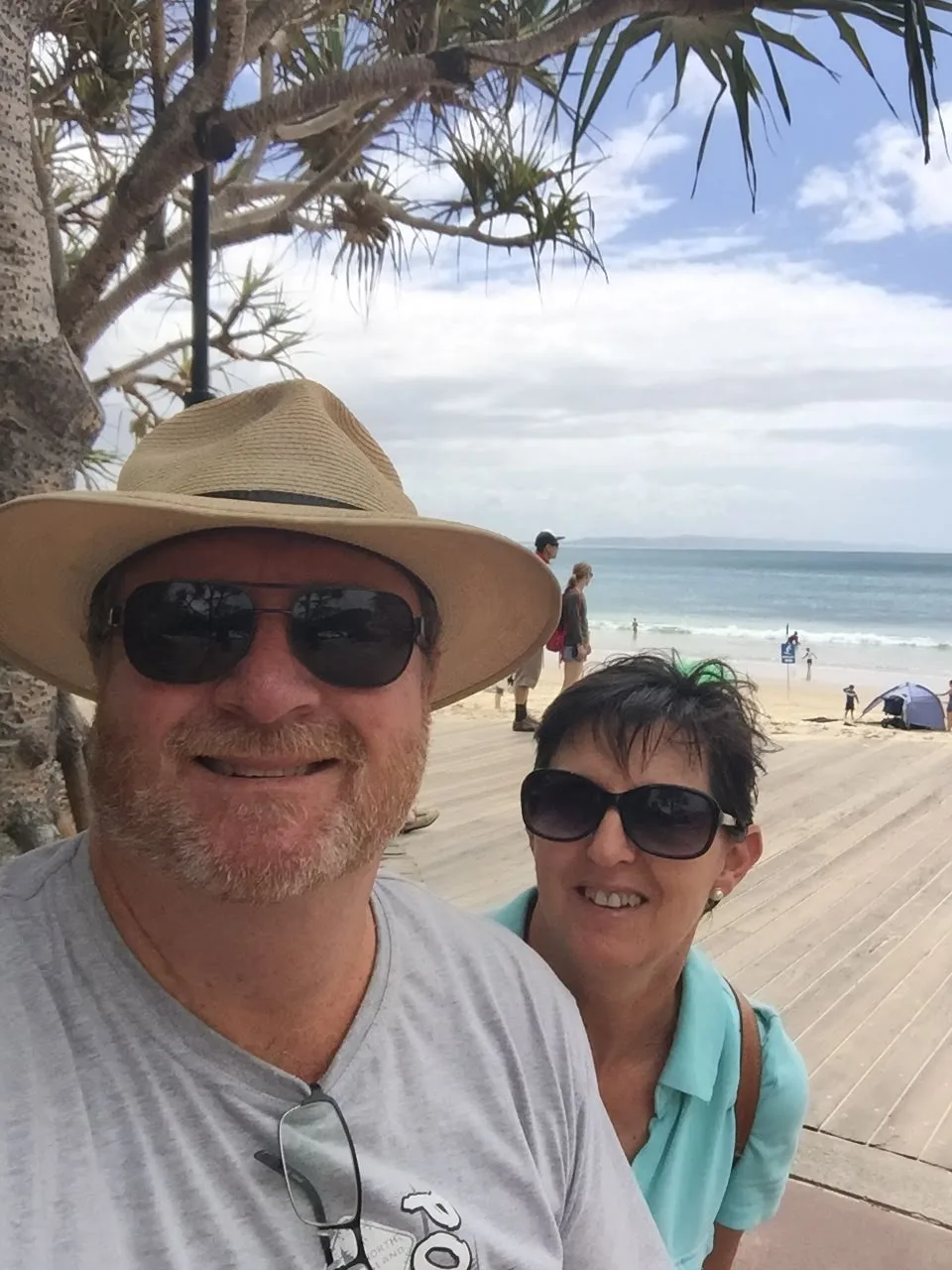 Us, doing what we do best: exploring and smiling (mostly).