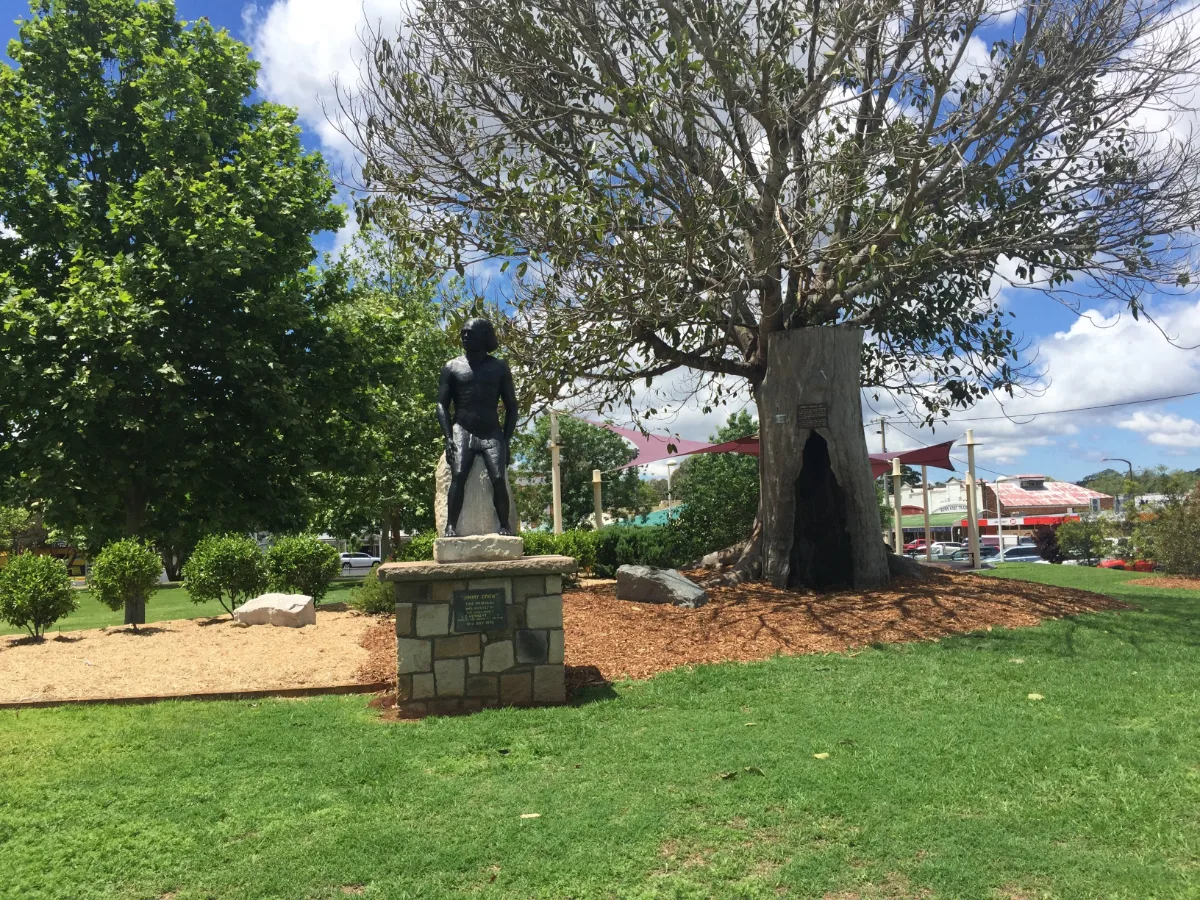 The memorial in Crows Nest, a tranquil spot for a moment of reflection before setting off.
