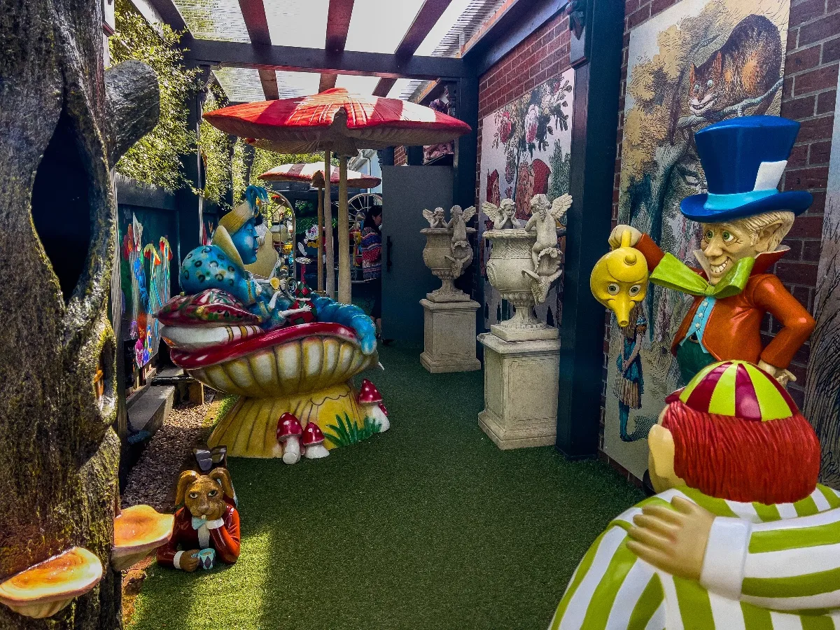 A vibrant recreation of Alice's Adventures in Wonderland can be found at Reliquaire.
