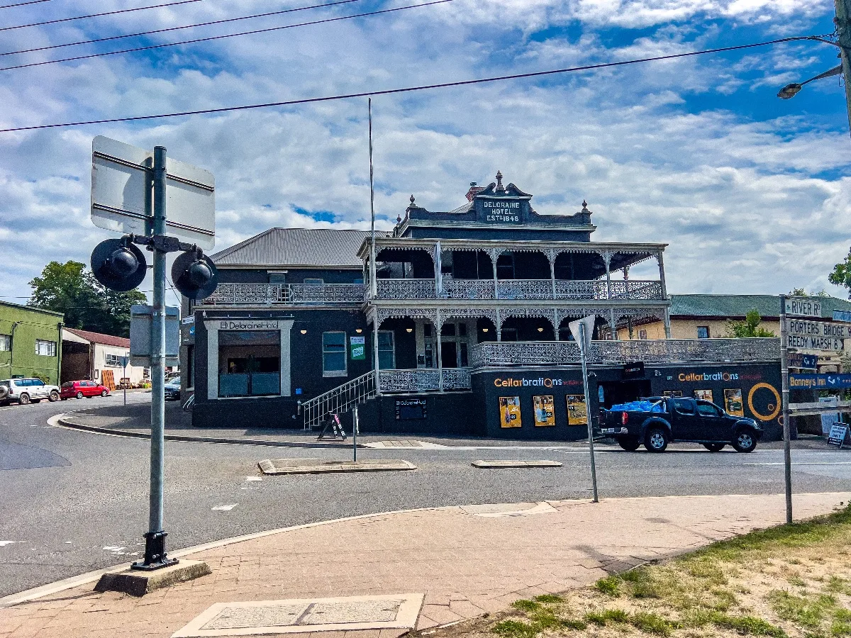 The historic Deloraine Hotel stands as a testament to the town's heritage.