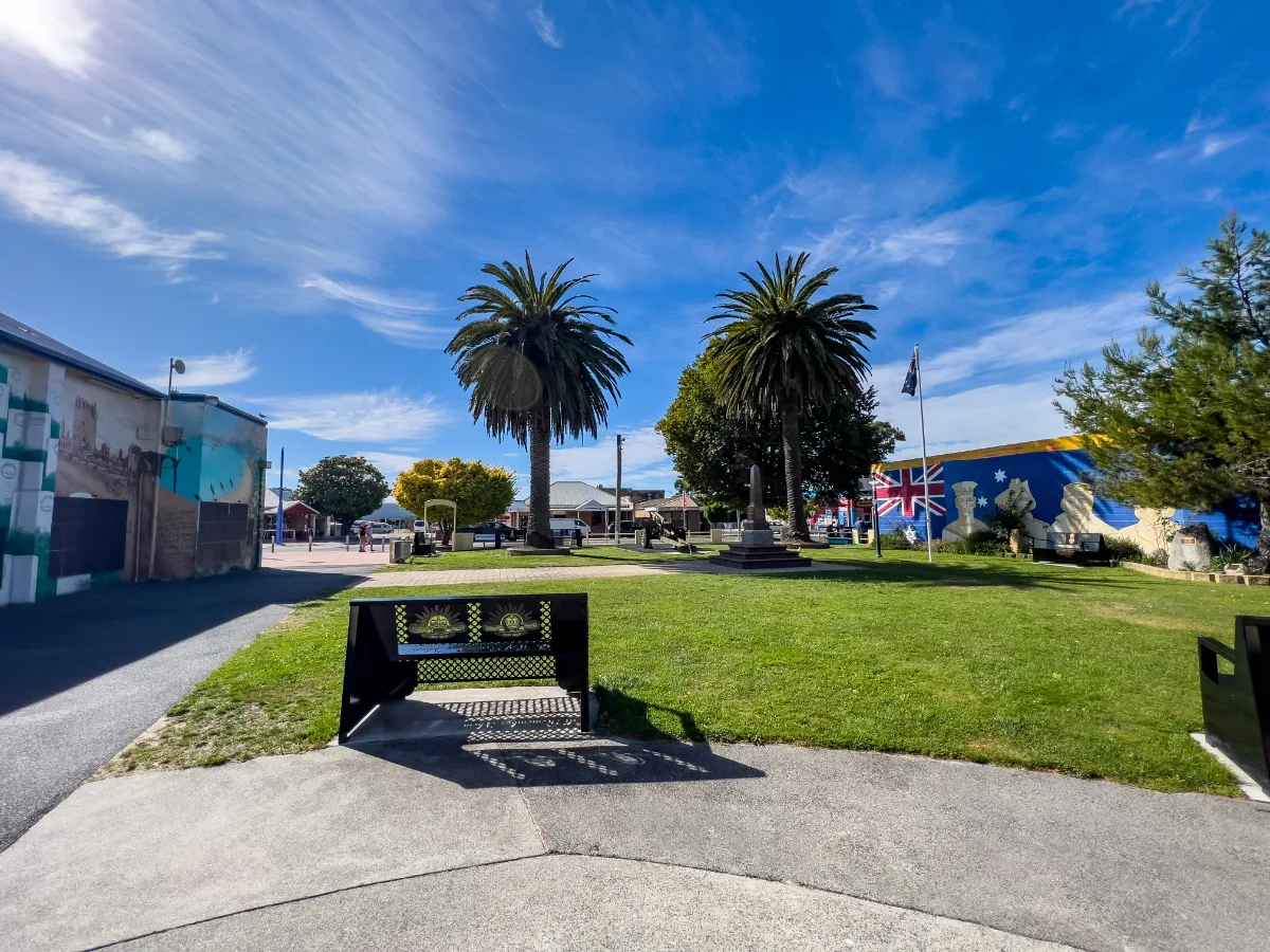 The park in the middle of St Helens is such a bright, open space.