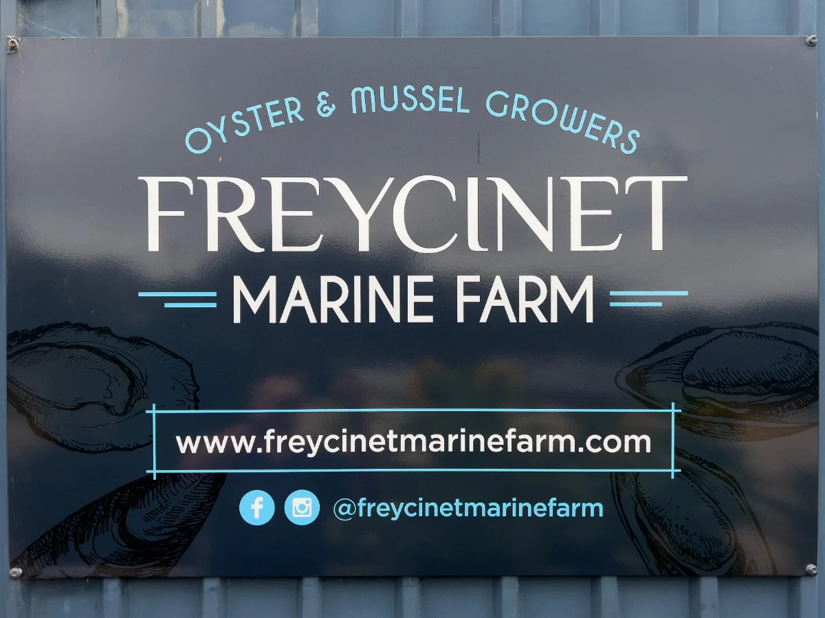 A mandatory stop at the Freycinet Marine Farm to stock up on the local catch—Lisa’s got big plans for those mussels.
