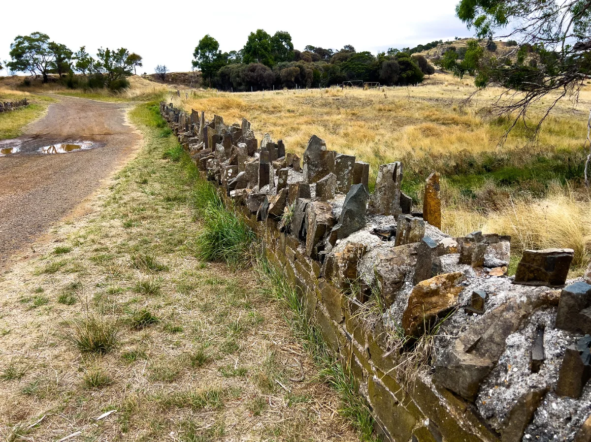 The bizarre and beautiful Spiky Bridge, where the dry stone construction has survived since the convict days without any mortar.