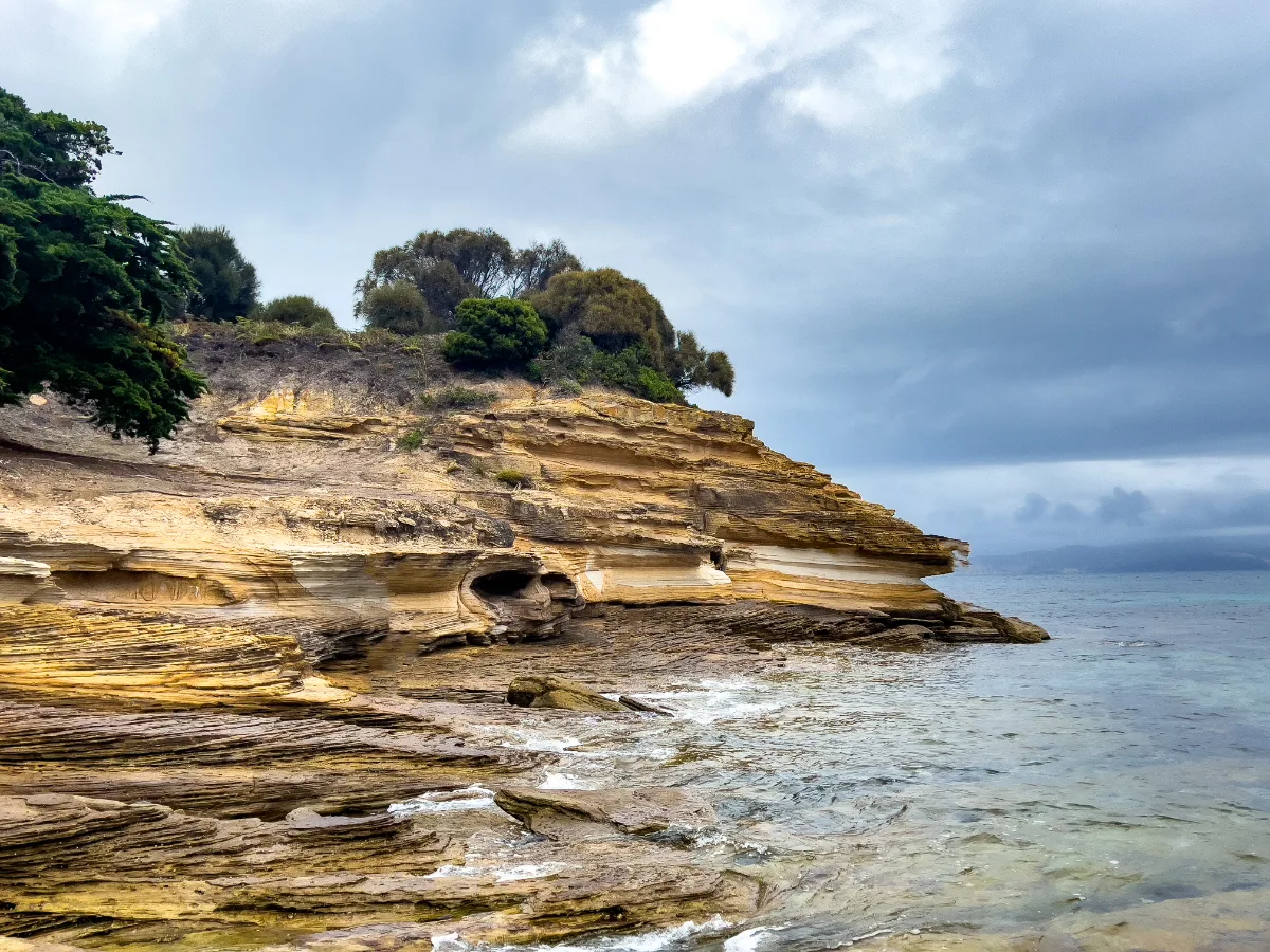 The Painted Cliffs are even more vibrant in person; those orange and red swirls in the sandstone are a natural masterpiece.