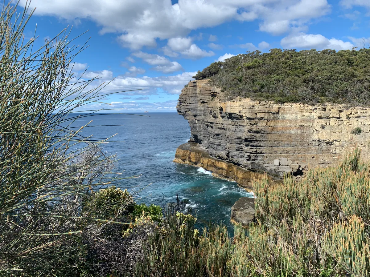 The sheer, rugged beauty of the cliffs at Fossil Bay Lookout.