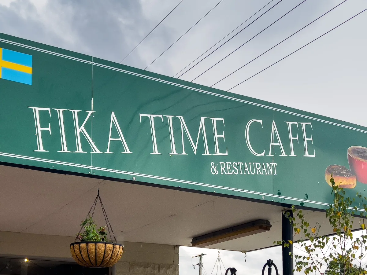 Stopping for a bit of Swedish tradition and a warm meal at the Fika Time Cafe in Maydena.