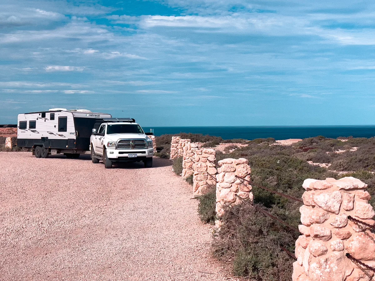 We parked up on the edge of the Nullarbor cliffs to admire the breathtaking scenery.