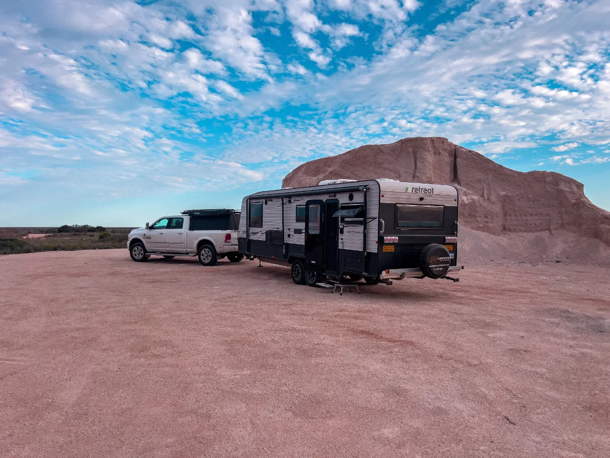 Our overnight stop near the Nullarbor Roadhouse offered stunning views and a sense of profound isolation.