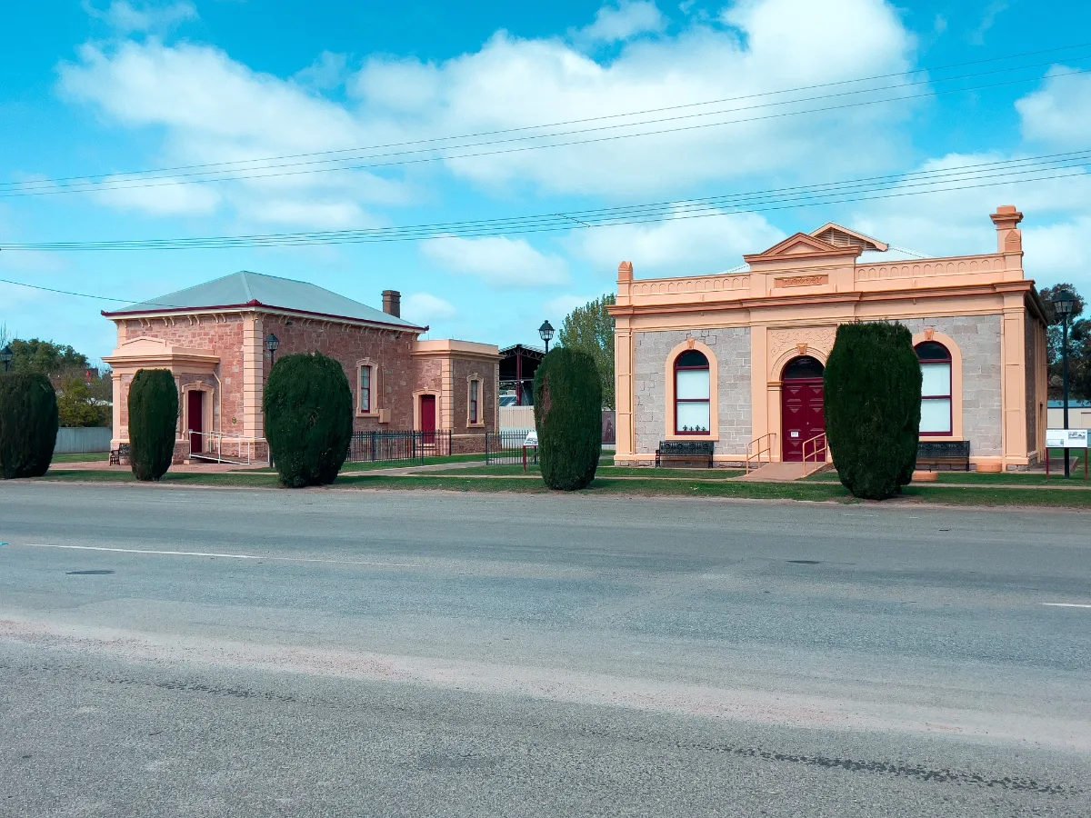 The historic buildings of Laura stand as a testament to its rich past, each facade whispering stories of generations gone by.