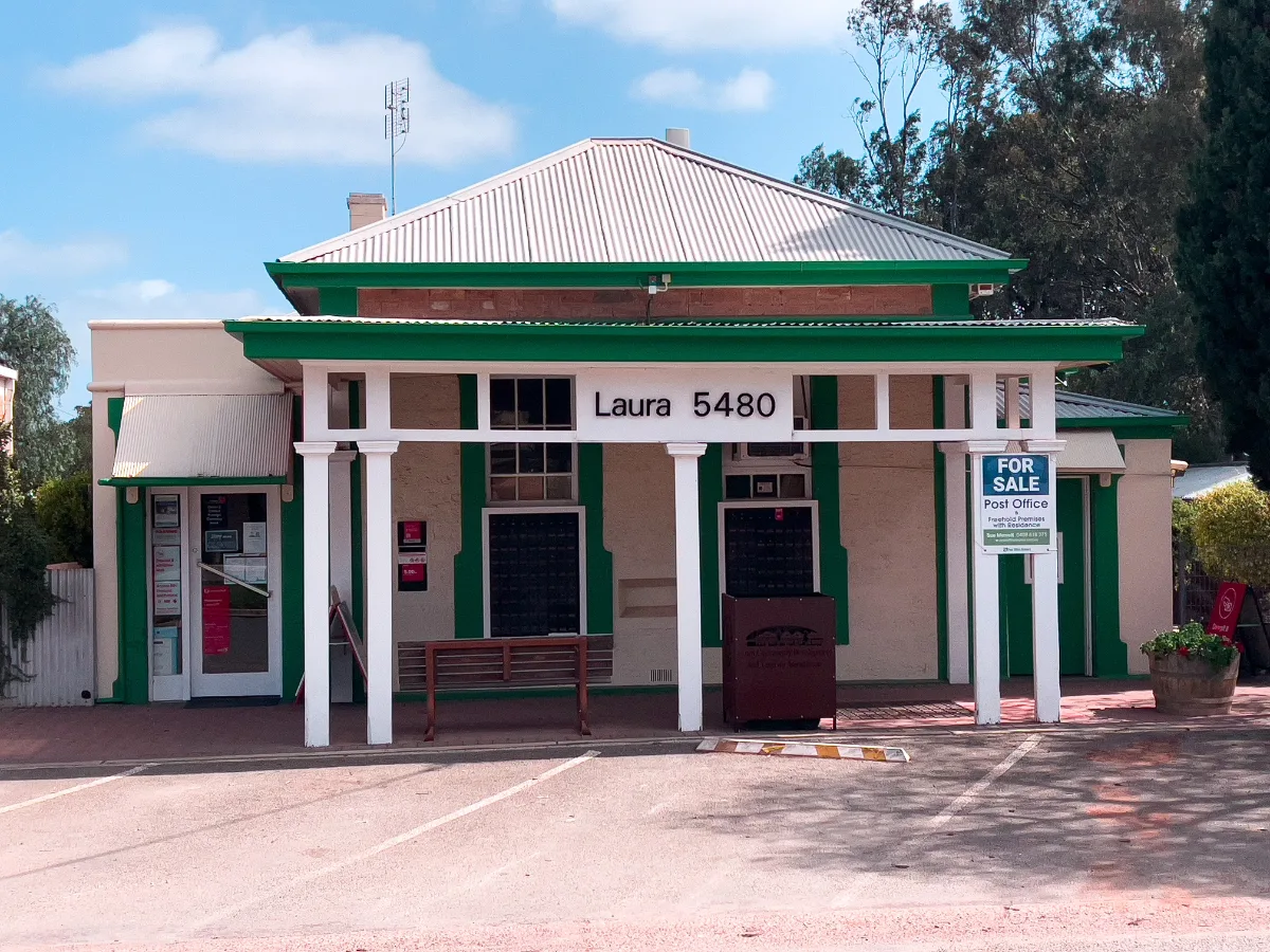 Even the Laura Post Office is caught in a bygone era. Apparently, it's for sale if anyone is interested!