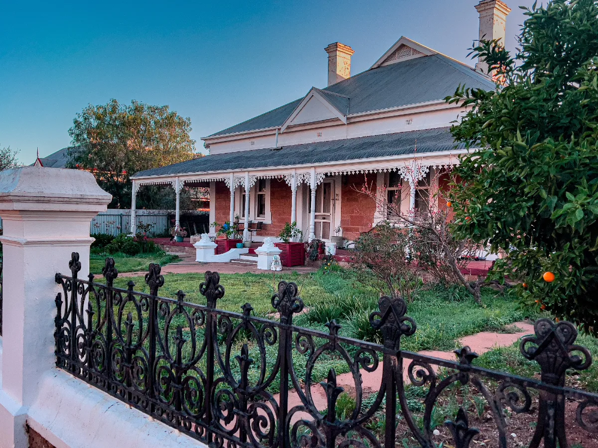 Another fine example of the historic homes that line the streets of Crystal Brook.