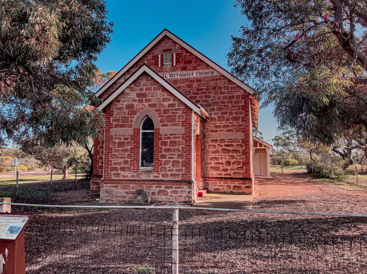 The original Crystal Brook Methodist Church, now a daycare center.