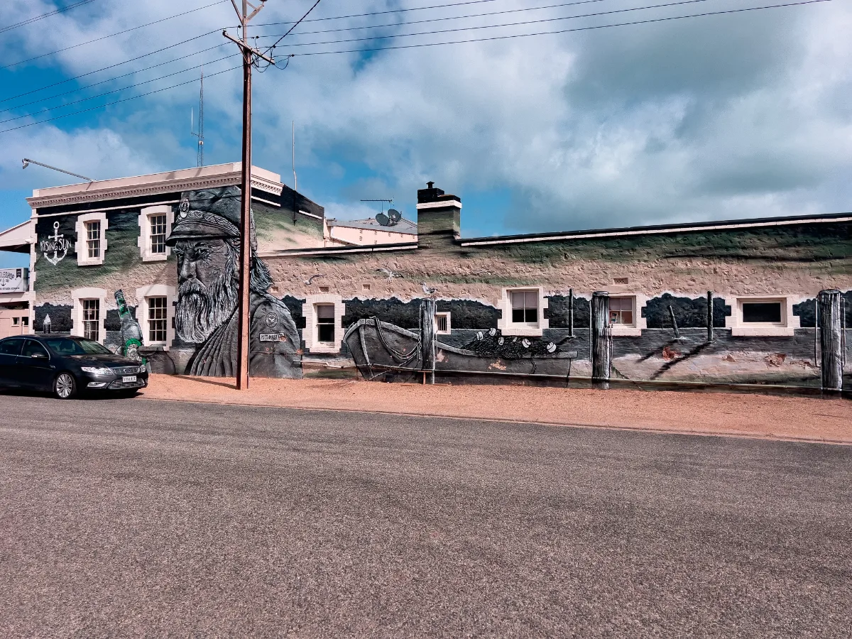 A stunning mural that brings history to life on the streets of Port Wakefield.