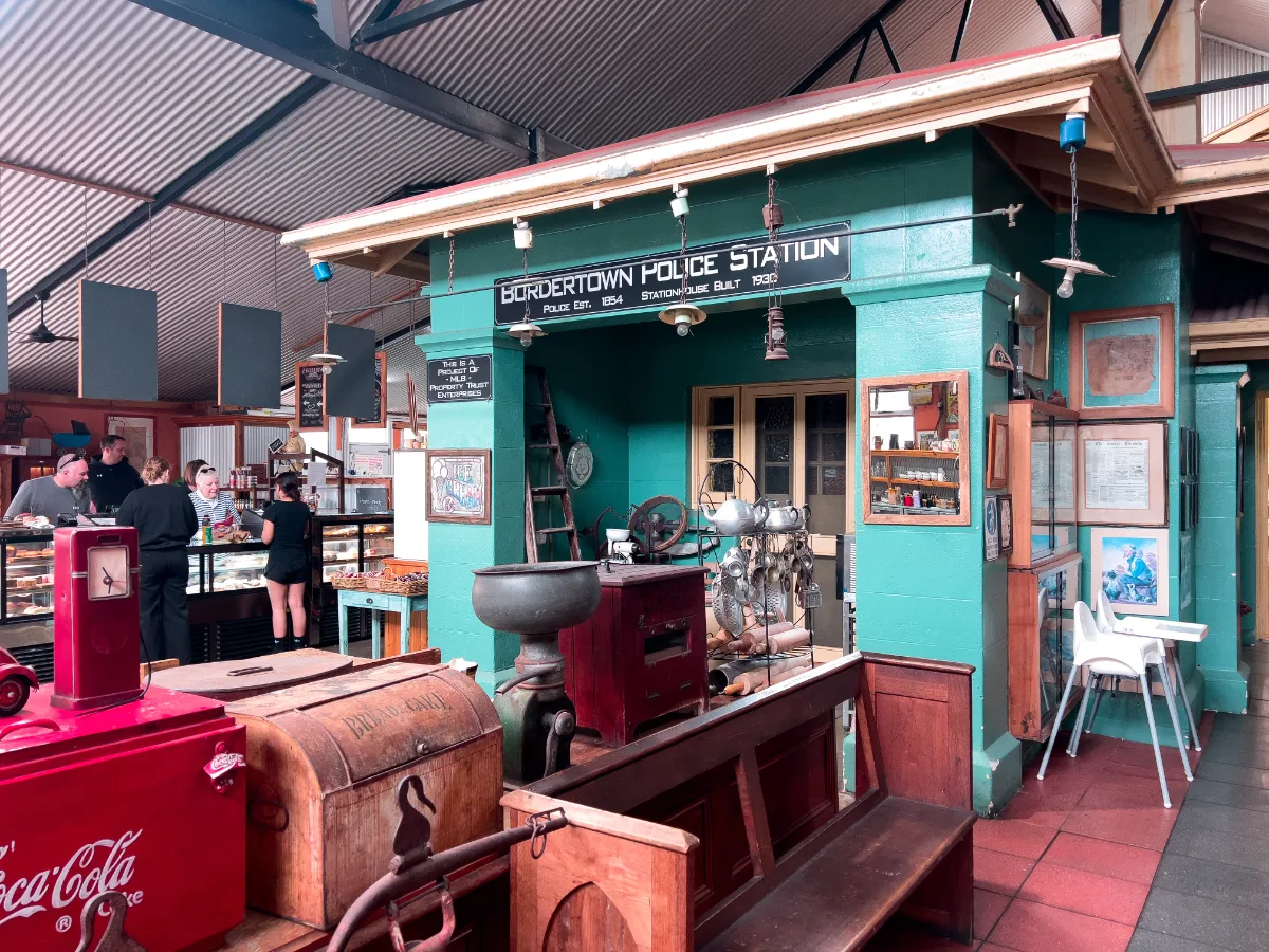 The old Bordertown Police Station, now a charming cafe.