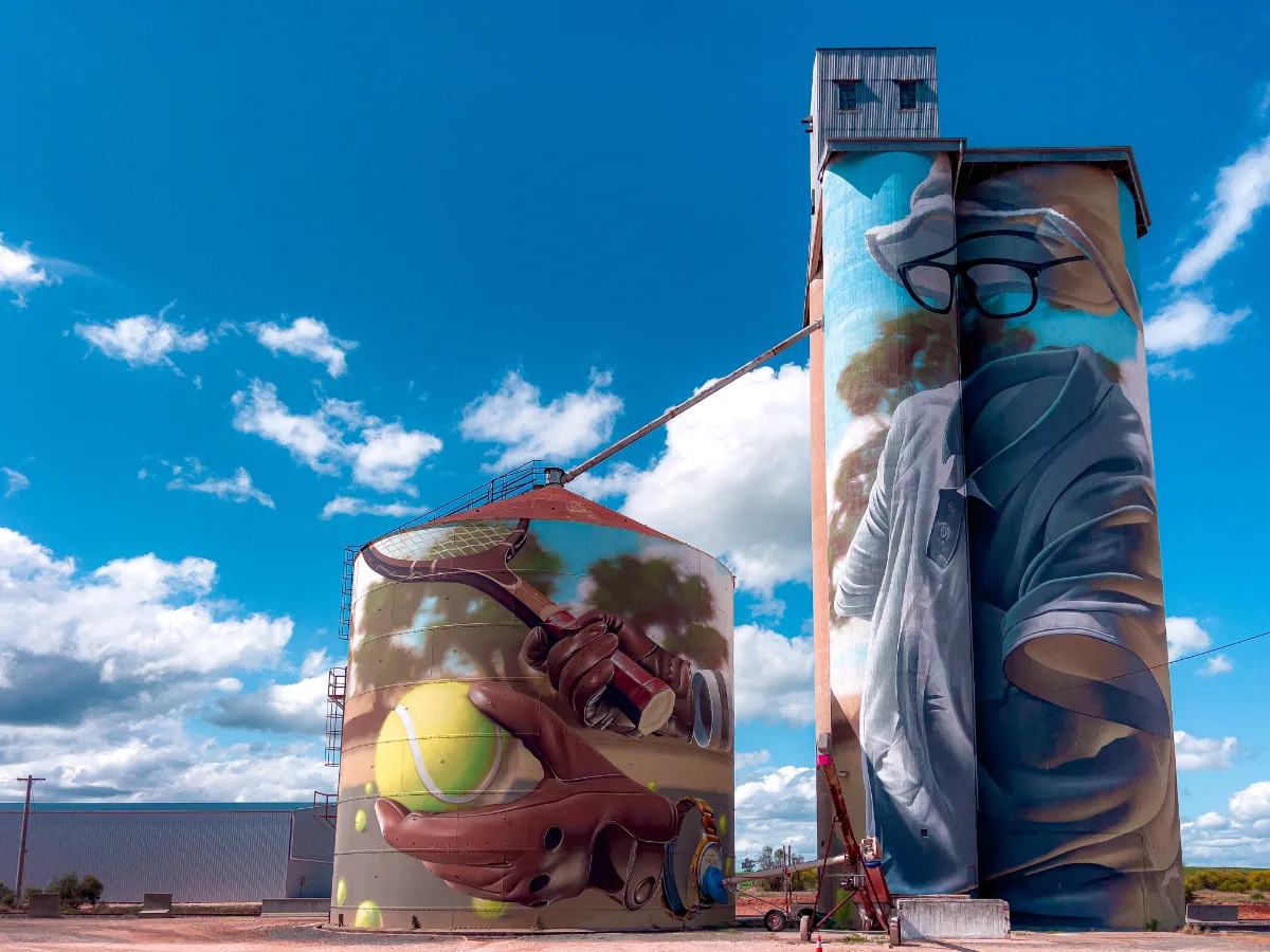 Smug's Arkona mural captures the spirit of a local tennis coach with incredible detail and scale.